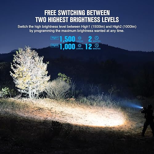 OLIGHT PL-3R VALKYRIE 1500 LUMENS RECHARGEABLE TACTICAL LED WEAPON LIGHT FOR 1913 PICATINNY RAILS