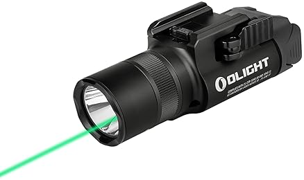 OLIGHT BALDR PRO R 1350 LUMENS TACTICAL FLASHLIGHT USB RECHARGEABLE GREEN WHITE LED COMBO