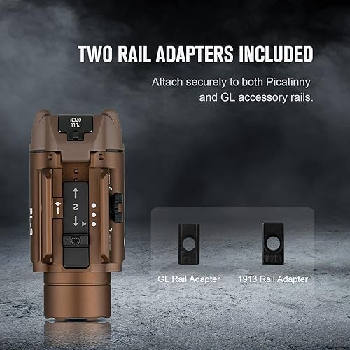 OLIGHT PL-3S VALKYRIE 1000 LUMEN COMPACT TACTICAL WEAPON LIGHT FOR 1913 PICATINNY RAILS - BLACK