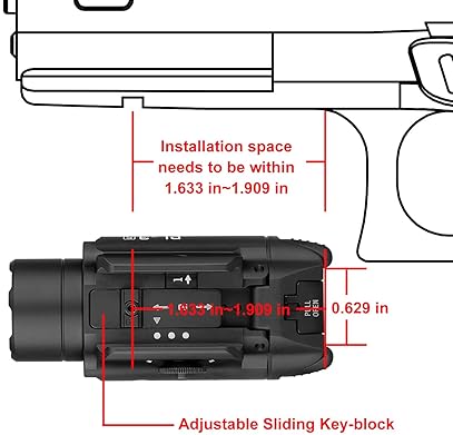 OLIGHT PL-3S VALKYRIE 1000 LUMEN COMPACT TACTICAL WEAPON LIGHT FOR 1913 PICATINNY RAILS - BLACK
