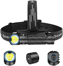 OLIGHT PERUN 3 RECHARGEABLE 3000 LUMENS LED HEADLAMP WITH RED LIGHT, WATERPROOF HEADBAND
