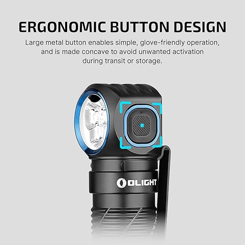 OLIGHT PERUN 3 RECHARGEABLE 3000 LUMENS LED HEADLAMP WITH RED LIGHT, WATERPROOF HEADBAND