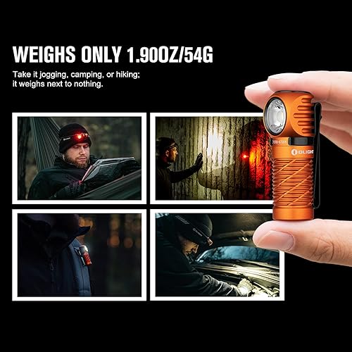 OLIGHT PERUN 2 MINI RECHARGEABLE HEADLAMP 1100 LUMENS LED WITH RED LIGHT FOR OUTDOOR USE