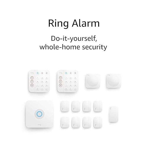 RING ALARM 14-PIECE WIRELESS SMART SECURITY SYSTEM EXPANDABLE, EASY SETUP, ALEXA, 24 7 MONITOR