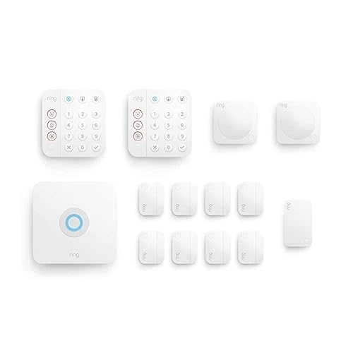 RING ALARM 14-PIECE WIRELESS SMART SECURITY SYSTEM EXPANDABLE, EASY SETUP, ALEXA, 24 7 MONITOR