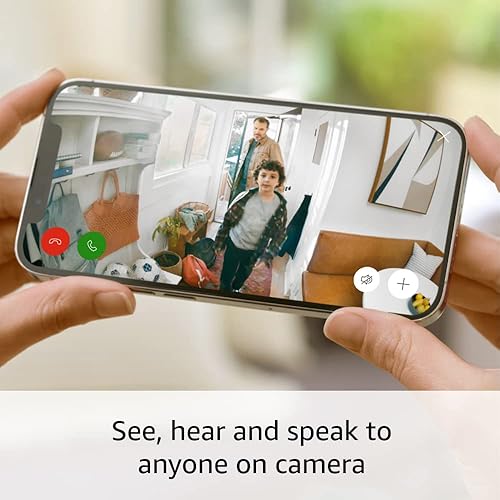 RING INDOOR CAM NEWEST MODEL 1080P HD HOME BUSINESS SECURITY CAMERA, WHITE