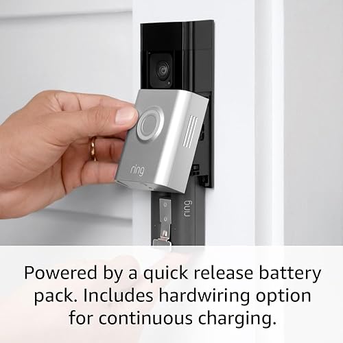 RING BATTERY DOORBELL PLUS HD VIDEO, MOTION DETECTION, TWO-WAY TALK INSTANT ALERTS