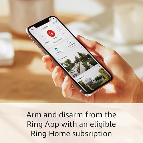 RING ALARM 5-PIECE KIT WITH BATTERY DOORBELL RING INDOOR CAM 2ND GEN HOME SECURITY SYSTEM