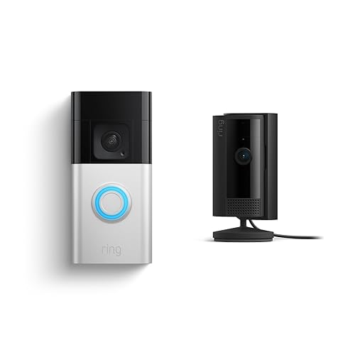 RING BATTERY DOORBELL PLUS WITH 2ND GEN RING INDOOR CAM WIRELESS VIDEO DOORBELL KIT