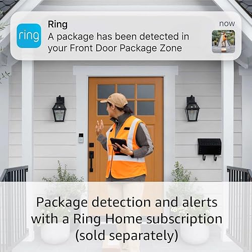 RING VIDEO DOORBELL BATTERY AND INDOOR CAM 2ND GEN BUNDLE BLACK, WIRELESS SECURITY KIT