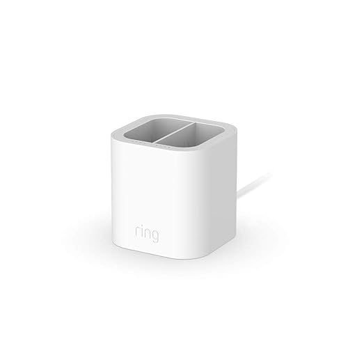RING CHARGING STATION WITH 2 QUICK RELEASE BATTERY PACKS FAST CHARGER FOR RING DEVICES