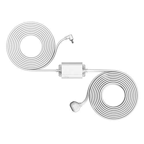 RING WHITE INDOOR OUTDOOR POWER ADAPTER WITH BARREL PLUG FOR RING STICK UP CAM PLUG-IN