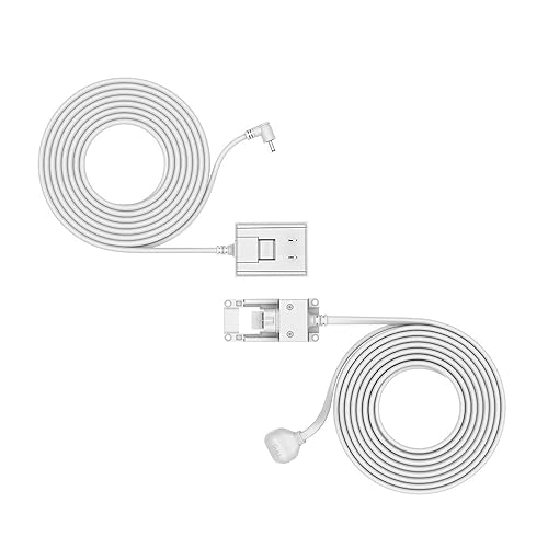 RING WHITE INDOOR OUTDOOR POWER ADAPTER WITH BARREL PLUG FOR RING STICK UP CAM PLUG-IN
