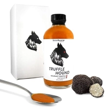 SEED RANCH TRUFFLE HOUND HOT SAUCE MEDIUM HEAT SPICY TRUFFLE SAUCE WITH GHOST PEPPER GARLIC