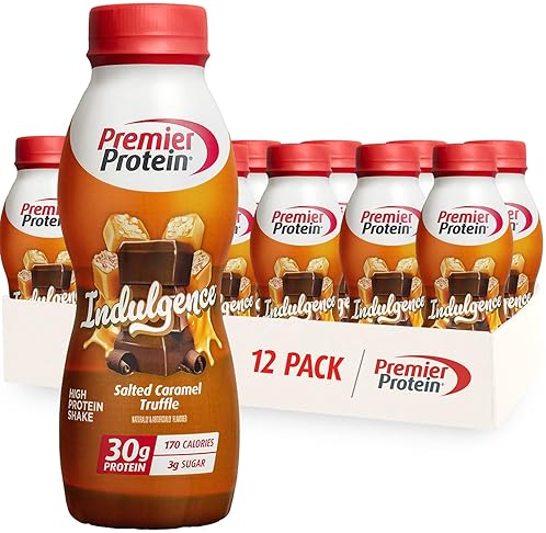 PREMIER PROTEIN INDULGENCE SALTED CARAMEL TRUFFLE PROTEIN SHAKE, 30G PROTEIN, 3G SUGAR, 12-PACK