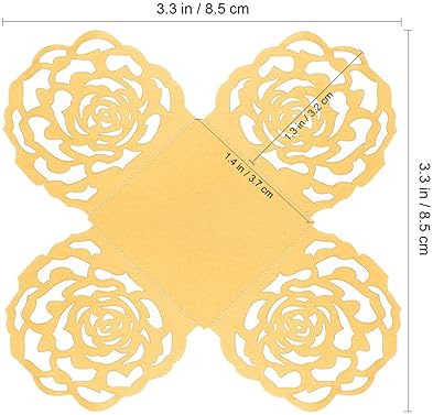 TOYANDONA 100PCS PAPER TRUFFLE WRAPPERS CANDY CUPS FOR BABY SHOWER BRIDAL BIRTHDAY WEDDING