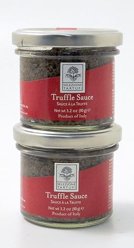 SELEZIONE TRUFFLE SAUCE DUO PACK GOURMET ITALIAN TRUFFLE CONDIMENT SET OF 2 JARS