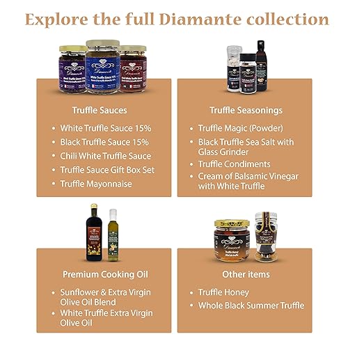 DIAMANTE ITALY TRUFFLE HONEY 120G GOURMET BLACK TRUFFLE HONEY, NON-GMO, PERFECT FOR CHEESE
