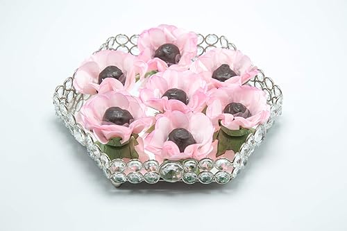 TRUFFILIO PINK HANDMADE PAPER TRUFFLE CUPS - CANDY LINERS, WRAPPERS, FOMINHAS - PACK OF 20