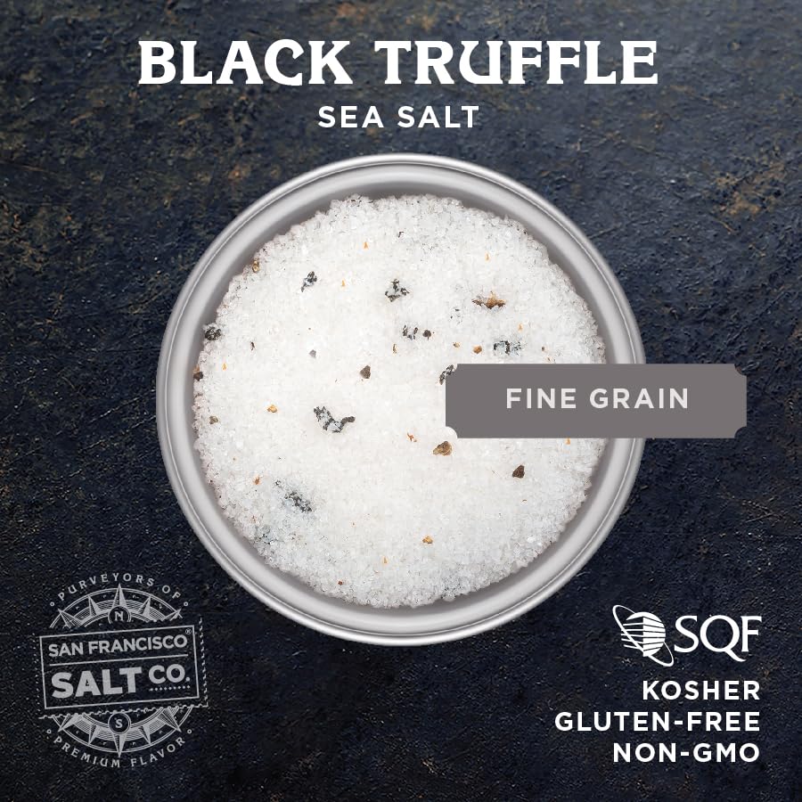 SAN FRANCISCO SALT COMPANY ITALIAN BLACK TRUFFLE SALT 2 LB BULK BAG GOURMET SEASONING