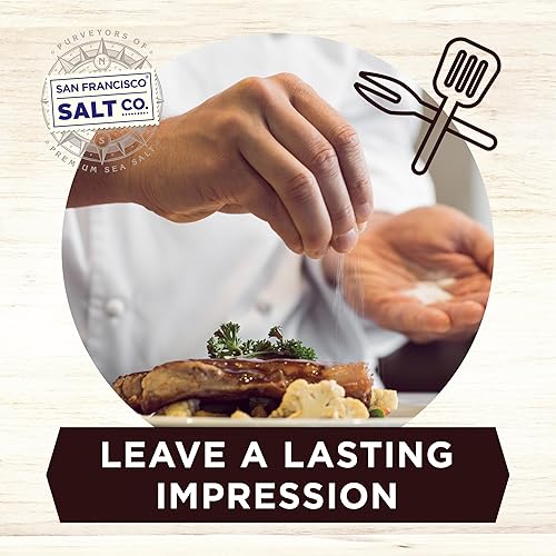 SAN FRANCISCO SALT COMPANY 5 OZ RESEALABLE POUCH AUTHENTIC ITALIAN BLACK TRUFFLE SALT
