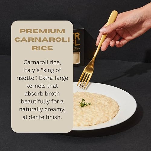 TRFL WHITE TRUFFLE RISOTTO KIT WITH CARNAROLI RICE ITALIAN SEASONING, 4 SERVINGS, 310G