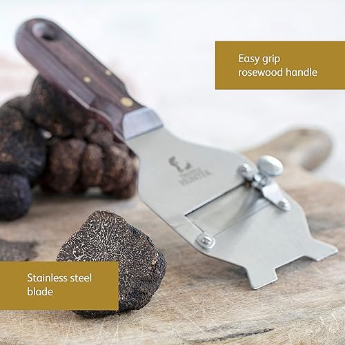 TRUFFLEHUNTER STAINLESS STEEL ADJUSTABLE TRUFFLE SHAVER MANDOLINE SLICER PROFESSIONAL QUALITY