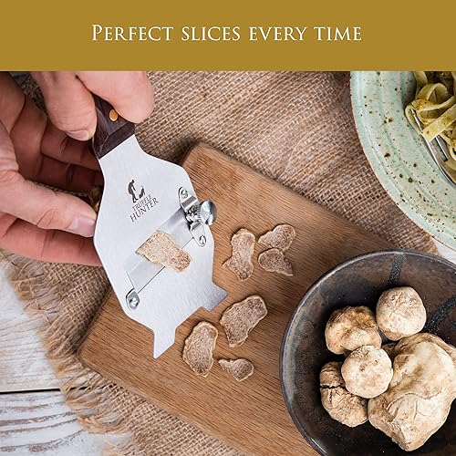 TRUFFLEHUNTER STAINLESS STEEL ADJUSTABLE TRUFFLE SHAVER MANDOLINE SLICER PROFESSIONAL QUALITY