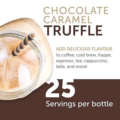 JORDANS SKINNY SYRUPS SUGAR-FREE CHOCOLATE CARAMEL TRUFFLE FLAVOR LOW-CALORIE SWEETENER
