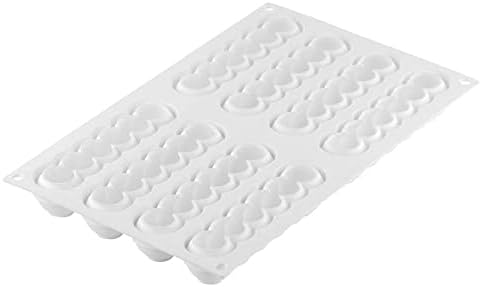 SILIKOMART TRUFFLE ECLAIR 75 SILICONE MOULD WITH COOKIE CUTTER FOR BAKING AND PASTRY