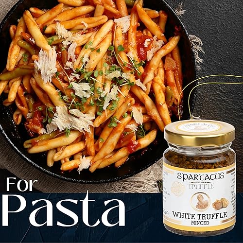 SPARTACUS CHOPPED WHITE TRUFFLE IN EXTRA VIRGIN OLIVE OIL GOURMET SEASONING 1.41 OZ