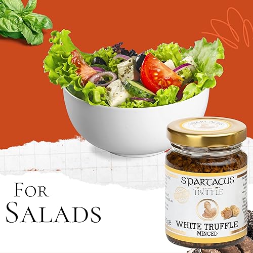 SPARTACUS CHOPPED WHITE TRUFFLE IN EXTRA VIRGIN OLIVE OIL GOURMET SEASONING 1.41 OZ