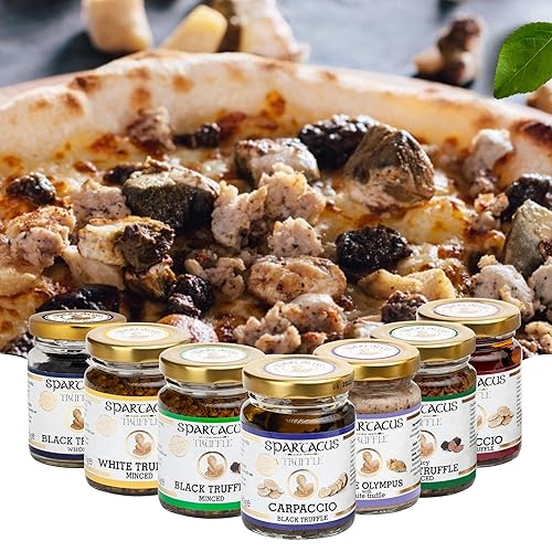 SPARTACUS CHOPPED WHITE TRUFFLE IN EXTRA VIRGIN OLIVE OIL GOURMET SEASONING 1.41 OZ