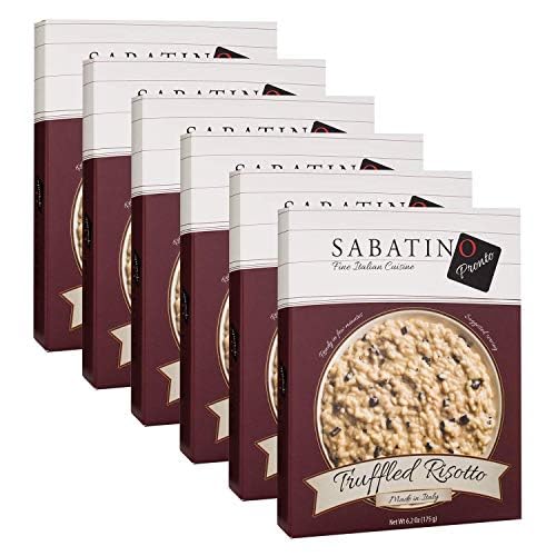 SABATINO TARTUFI BLACK TRUFFLE GOURMET RISOTTO, READY-TO-EAT, ALL NATURAL, 6-PACK, 6.2 OZ