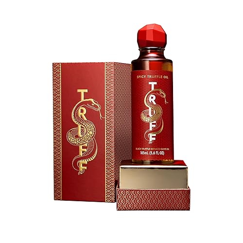 TRUFF SPICY BLACK TRUFFLE OIL GOURMET BLACK TRUFFLE OLIVE OIL, NON-GMO, GLUTEN-FREE 5.6OZ