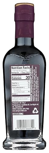 DE NIGRIS TRUFFLE SWEET BALSAMIC VINEGAR 8.5 OZ GOURMET ITALIAN FLAVORED VINEGAR FOR COOKING