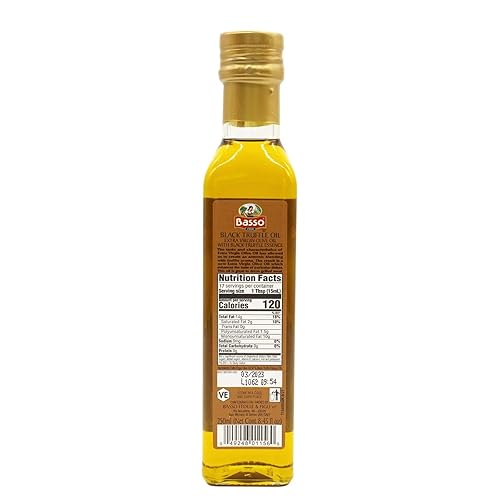 BASSO 1904 BLACK WHITE TRUFFLE OIL SET 2X250ML ITALIAN EXTRA VIRGIN OLIVE OIL FOR PASTA PIZZA