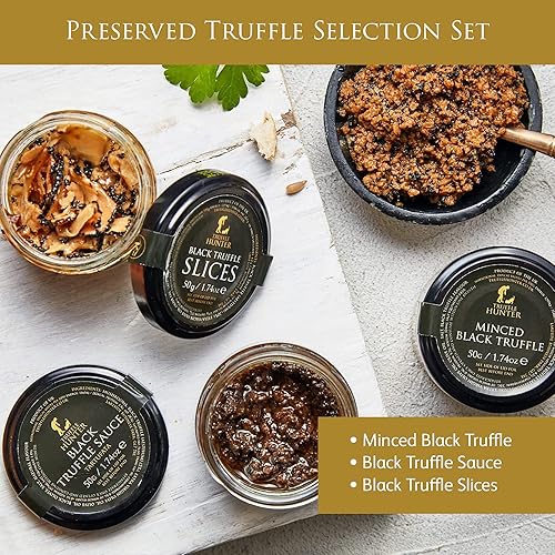 TRUFFLEHUNTER PRESERVED BLACK TRUFFLE SELECTION PREMIUM GOURMET TRUFFLE COLLECTION