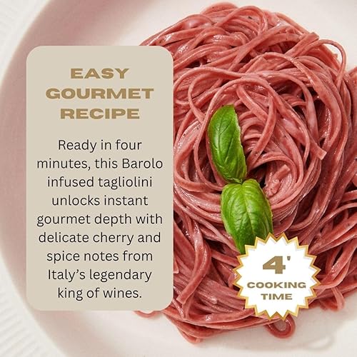 TRFL TRUFFLE BAROLO TAGLIOLINI PASTA ITALIAN EGG NOODLES WITH 3 TRUFFLE 4 BAROLO, 250G