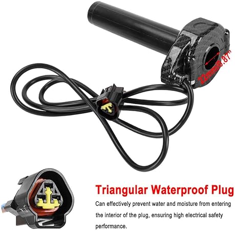 JXMOTOMG SURRON CARBON FIBER THROTTLE GRIP KIT WITH CABLE FOR SUR-RON ELECTRIC DIRT BIKES X X160 X260