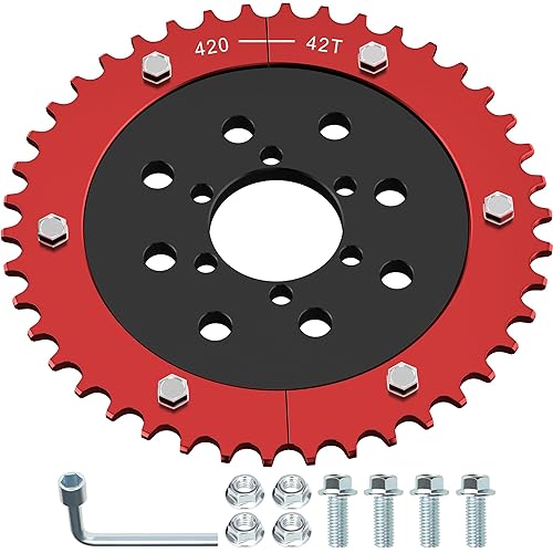 CILOYU 420 42 TOOTH MINI BIKE SPLIT SPROCKET HUB ADAPTER COMPATIBLE WITH COLEMAN CT200U BT200X