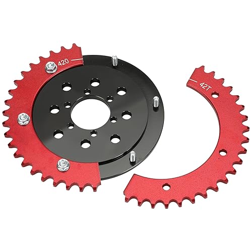 CILOYU 420 42 TOOTH MINI BIKE SPLIT SPROCKET HUB ADAPTER COMPATIBLE WITH COLEMAN CT200U BT200X
