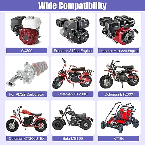 CILOYU VM22 26MM CARBURETOR INTAKE MANIFOLD FOR PREDATOR 212CC 6.5HP ENGINE CT200U BT200X PARTS