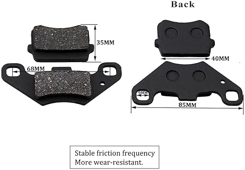 PRO BAT REAR DISC BRAKE KIT WITH MASTER CYLINDER, CALIPER, 158MM PLATE PADS FOR 50-125CC ATV