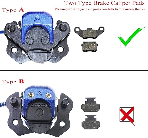 PRO BAT REAR DISC BRAKE KIT WITH MASTER CYLINDER, CALIPER, 158MM PLATE PADS FOR 50-125CC ATV