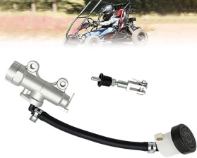 QYMOTO KT196 BRAKE MASTER CYLINDER FOR COLEMAN 196CC 200GK GO KART BRAKE PUMP REPLACEMENT