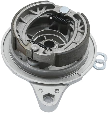CADUFUELLY MINI BIKE REAR DRUM BRAKE SHOE KIT WITH CHAIN TENSIONER FOR COLEMAN CT200U AXIS M200