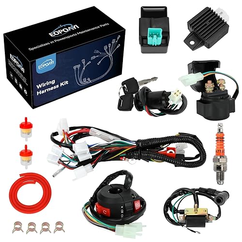 EOPOAYI ELECTRIC WIRING HARNESS KIT FOR TAOTAO COOLSTER 110CC 125CC ATV WITH IGNITION CDI PARTS