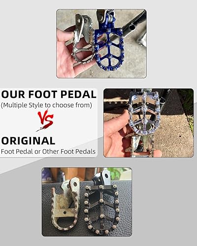 JFG RACING PINK CNC 7075 ALUMINUM DIRT BIKE FOOT PEGS FOR SURRON LIGHT BEE X CRF MODELS