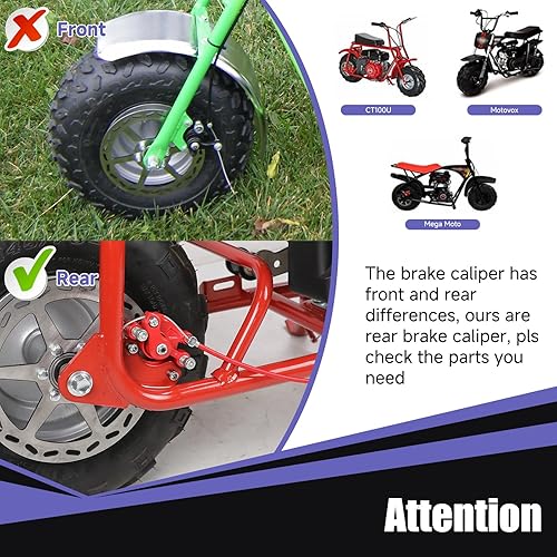 CILOYU MINI BIKE REAR BRAKE CALIPER BRACKET CABLE KIT FOR MONSTER MOTO 80CC 105CC POWERSPORTS